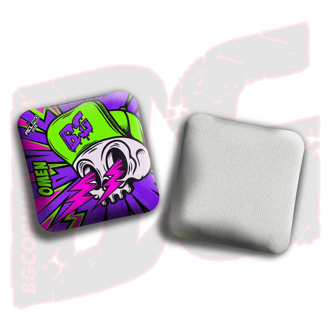 2026 BG Multiple Bag Models "Brain Zap" - ACL Pro Stamped Cornhole Bags - SET OF 4 BAGS