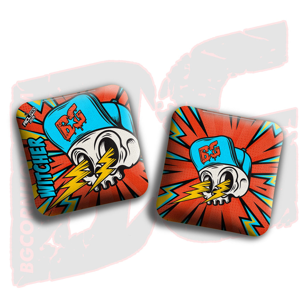2026 BG Multiple Bag Models "Brain Zap" - ACL Pro Stamped Cornhole Bags - SET OF 4 BAGS