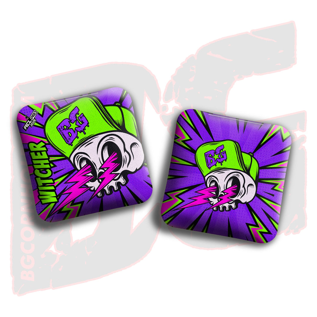 2026 BG Multiple Bag Models "Brain Zap" - ACL Pro Stamped Cornhole Bags - SET OF 4 BAGS