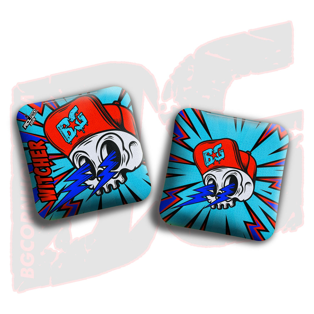 2026 BG Multiple Bag Models "Brain Zap" - ACL Pro Stamped Cornhole Bags - SET OF 4 BAGS