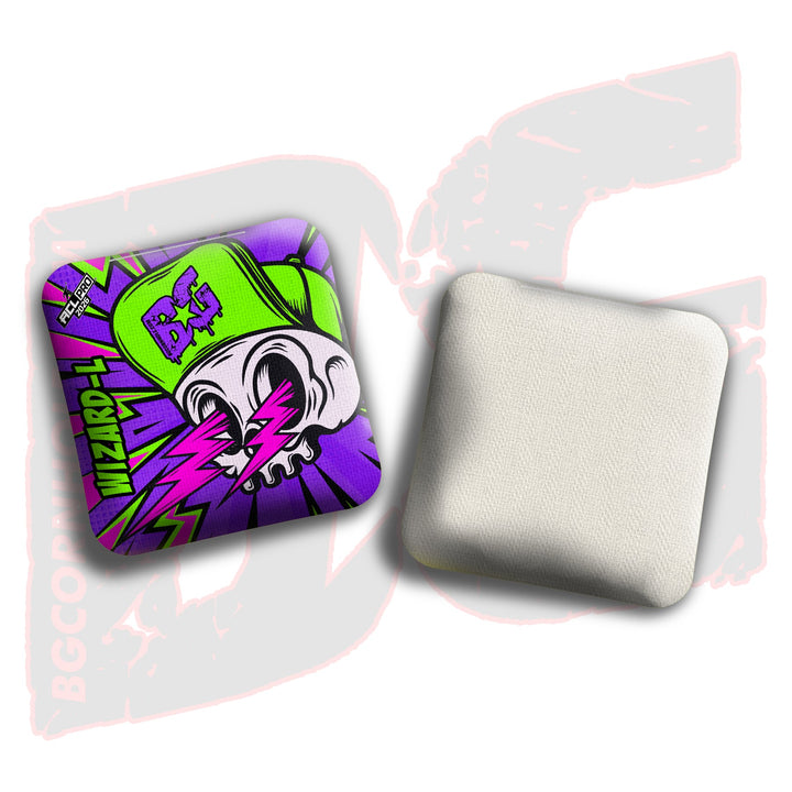 2026 BG Multiple Bag Models "Brain Zap" - ACL Pro Stamped Cornhole Bags - SET OF 4 BAGS