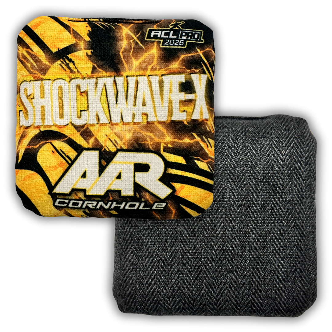 2026 AAR Shockwave-X Cornhole Bags - Lightning Edition - ACL Pro Stamped - SET OF 4