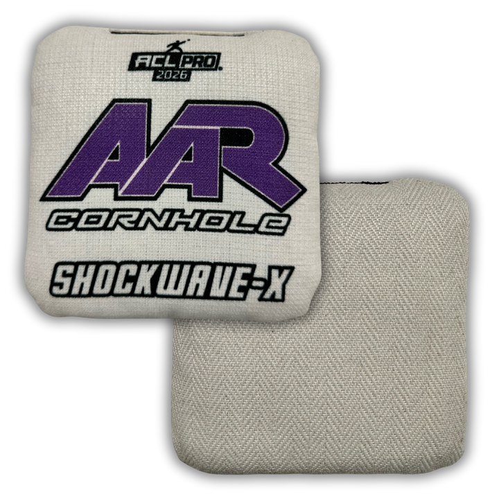2026 AAR Shockwave-X Cornhole Bags - Solid Edition - ACL Pro Stamped - SET OF 4