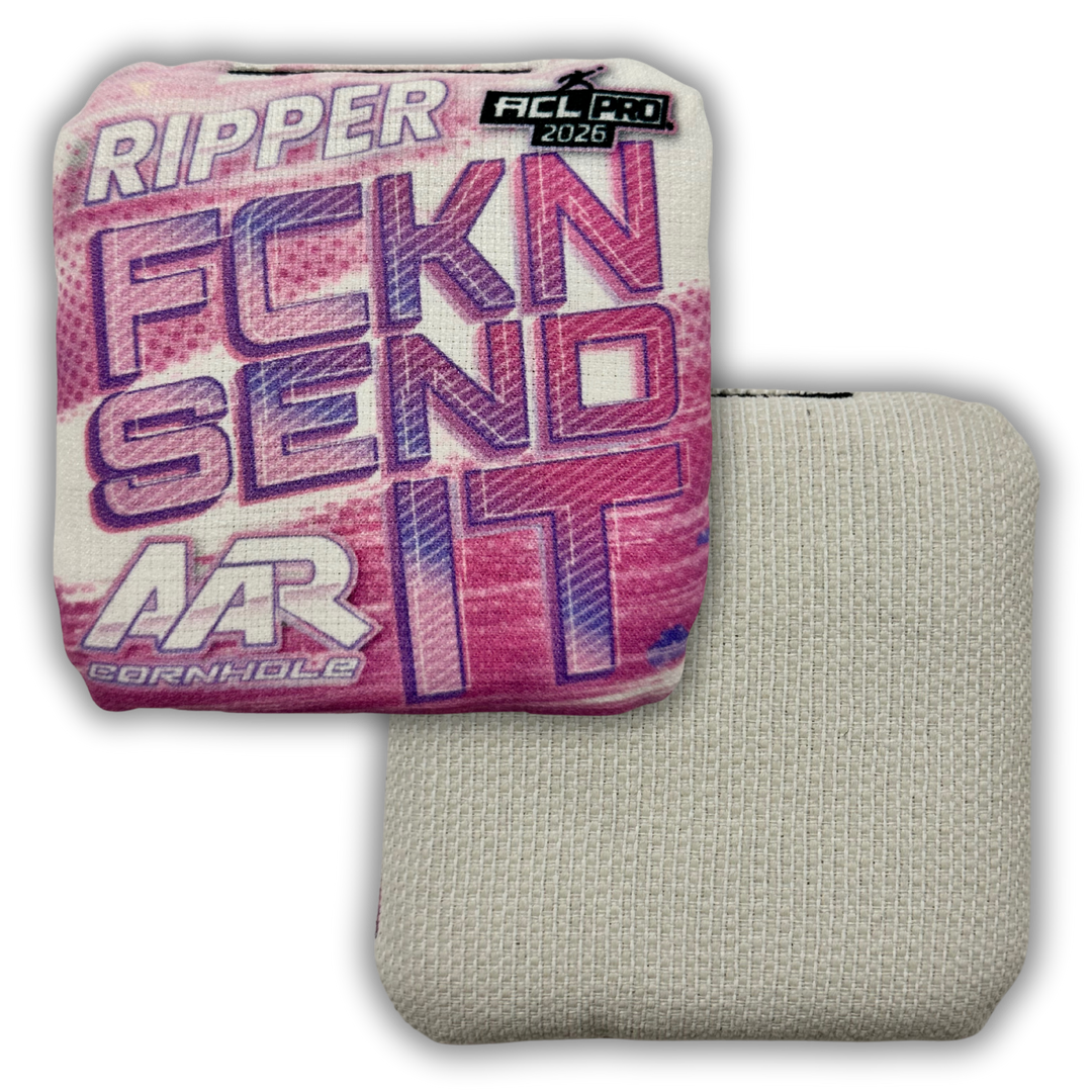 2026 AAR Ripper Cornhole Bags - FCKN SEND IT Edition - ACL Pro Stamped - SET OF 4