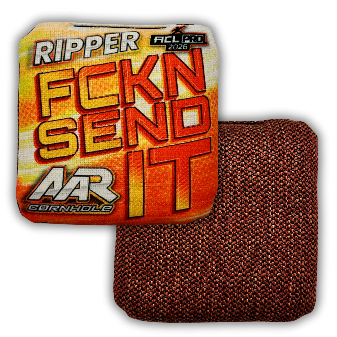 2026 AAR Ripper Cornhole Bags - FCKN SEND IT Edition - ACL Pro Stamped - SET OF 4
