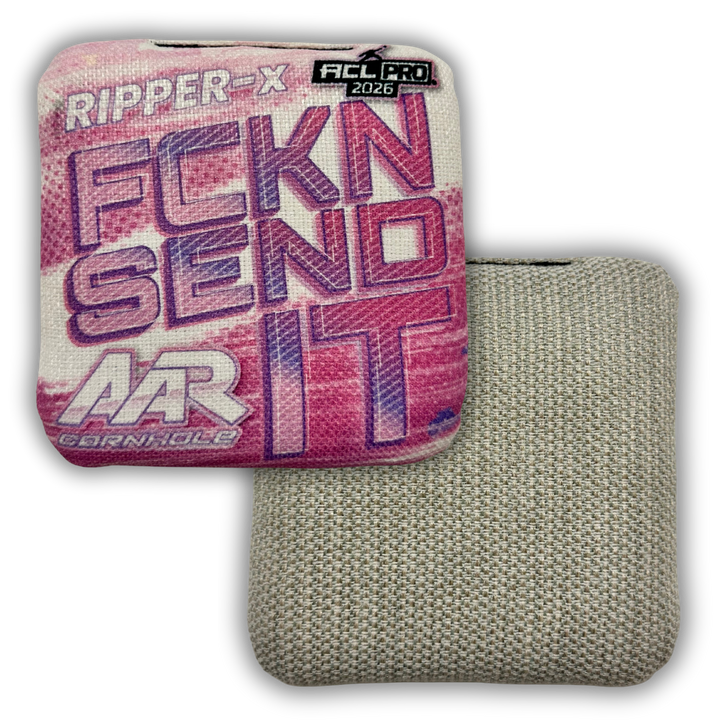 2026 AAR Ripper-X Cornhole Bags - FCKN SEND IT Edition - ACL Pro Stamped - SET OF 4