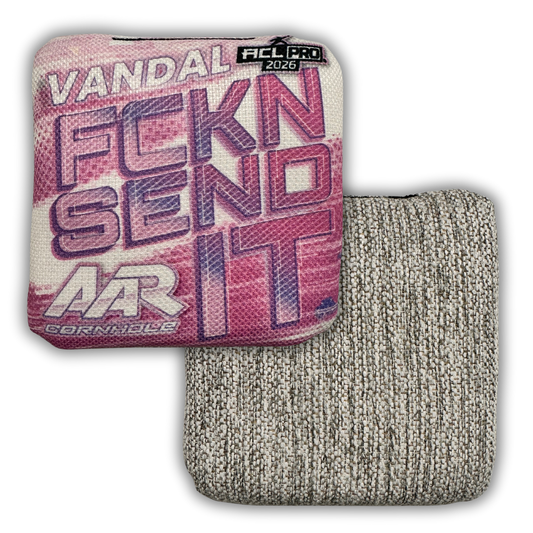 2026 AAR Vandal Cornhole Bags - FCKN SEND IT Edition - ACL Pro Stamped - SET OF 4