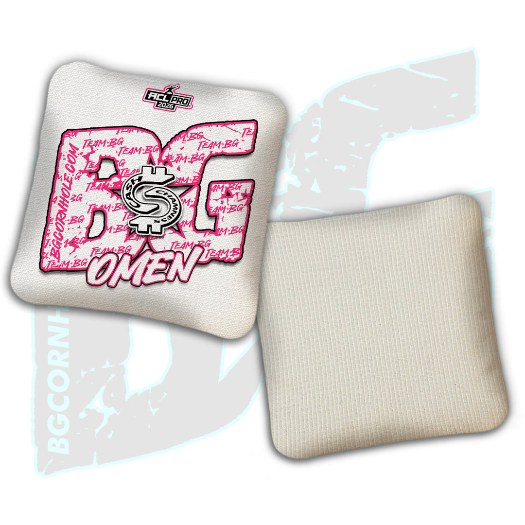 2026 BG Multiple Bag Models - "CA$H Chamness” - ACL Pro Stamped Cornhole Bags - SET OF 4 BAGS