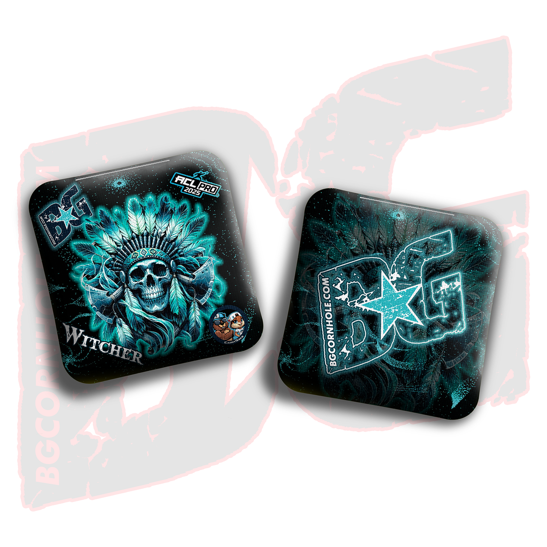 2026 Multiple Bag Models  "Ghost Chief” Collab - ACL Pro Stamped Cornhole Bags - SET OF 4 BAGS