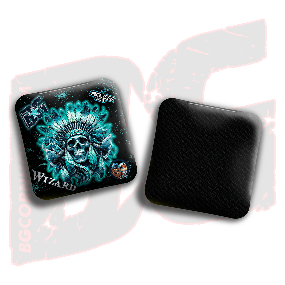 2026 Multiple Bag Models  "Ghost Chief” Collab - ACL Pro Stamped Cornhole Bags - SET OF 4 BAGS