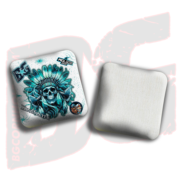 2026 Multiple Bag Models  "Ghost Chief” Collab - ACL Pro Stamped Cornhole Bags - SET OF 4 BAGS