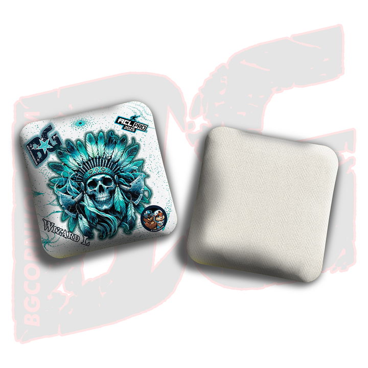 2026 Multiple Bag Models  "Ghost Chief” Collab - ACL Pro Stamped Cornhole Bags - SET OF 4 BAGS