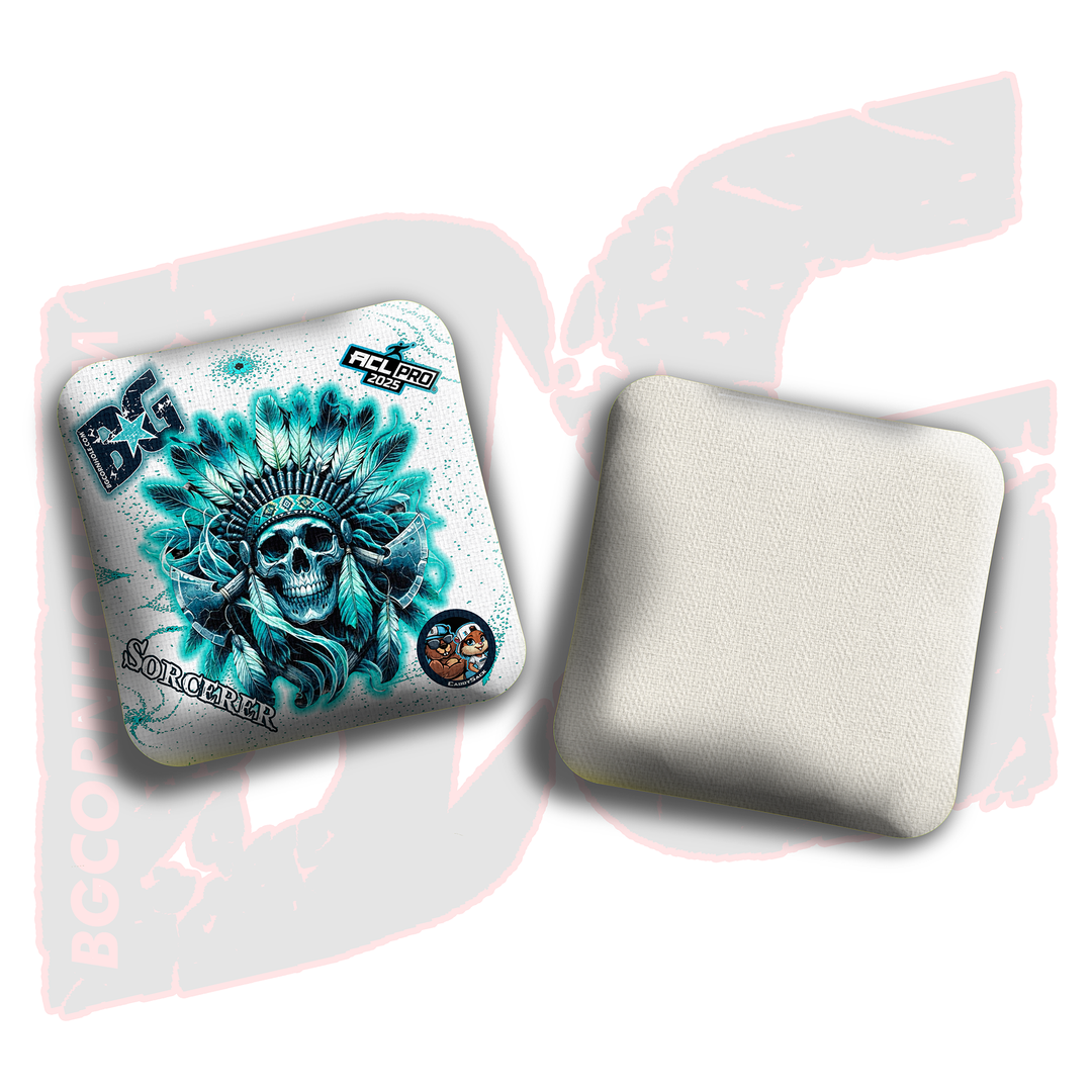 2026 Multiple Bag Models  "Ghost Chief” Collab - ACL Pro Stamped Cornhole Bags - SET OF 4 BAGS