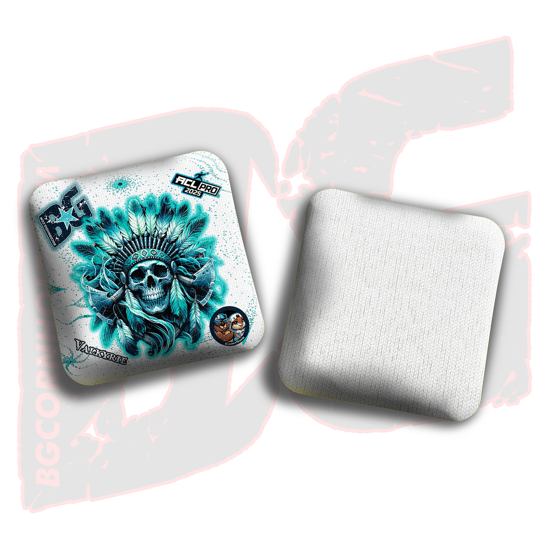 2026 Multiple Bag Models  "Ghost Chief” Collab - ACL Pro Stamped Cornhole Bags - SET OF 4 BAGS