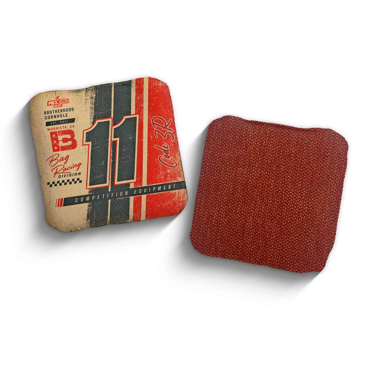 2027 Brotherhood Cornhole Code 3 Pole Position Edition ACL Pro Stamped Cornhole Bags