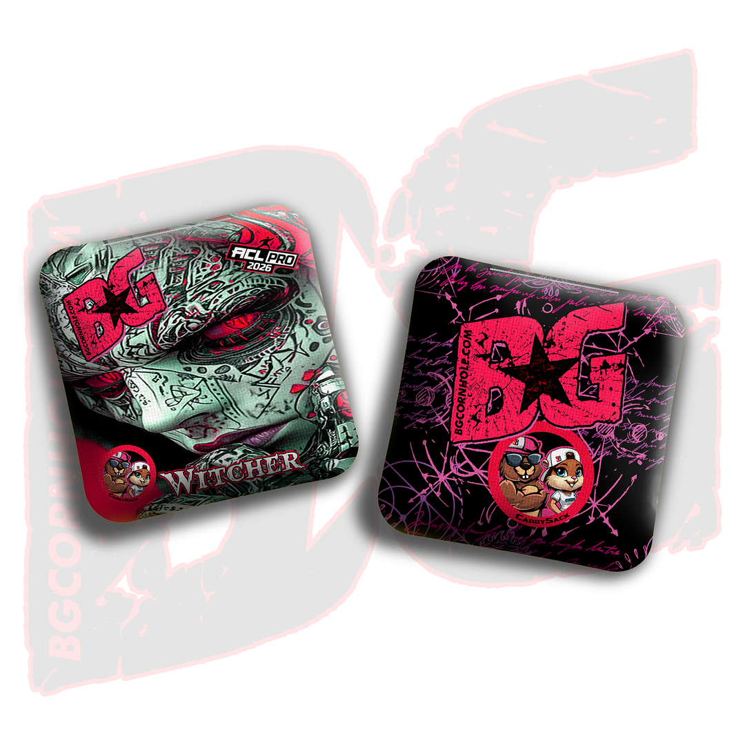 2026 Multiple Bag Models  "Oracle” Collab - ACL Pro Stamped Cornhole Bags - SET OF 4 BAGS