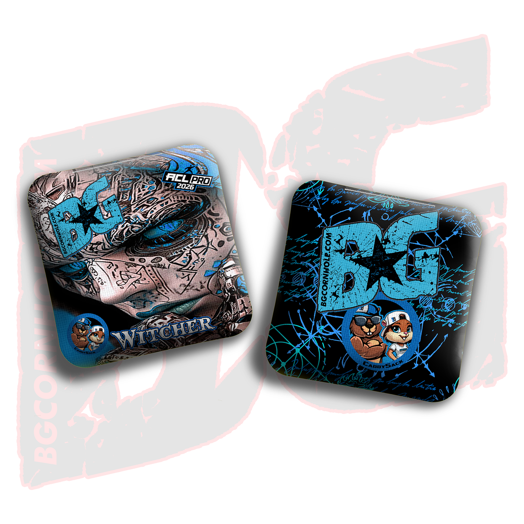 2026 Multiple Bag Models  "Oracle” Collab - ACL Pro Stamped Cornhole Bags - SET OF 4 BAGS