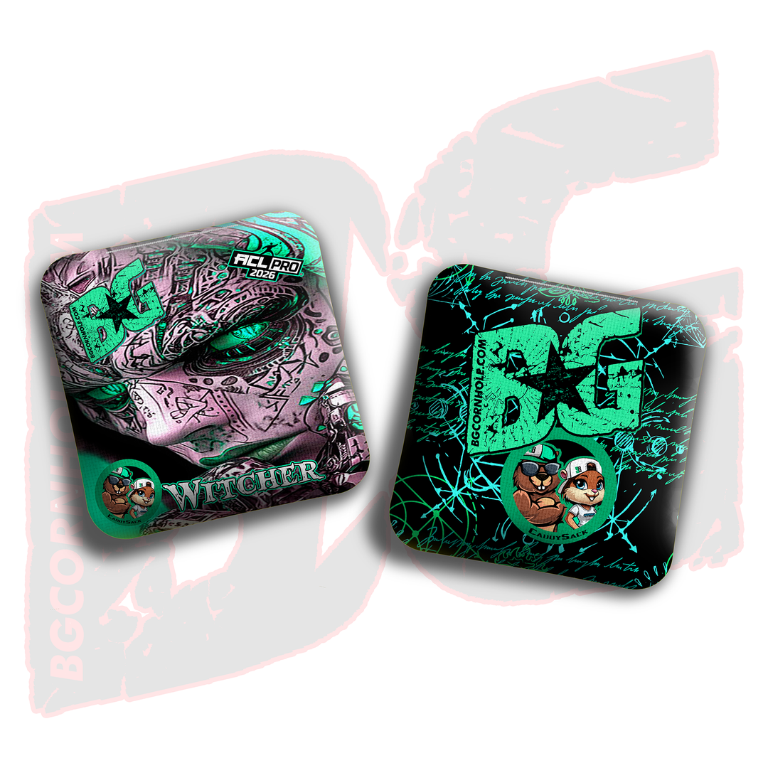 2026 Multiple Bag Models  "Oracle” Collab - ACL Pro Stamped Cornhole Bags - SET OF 4 BAGS