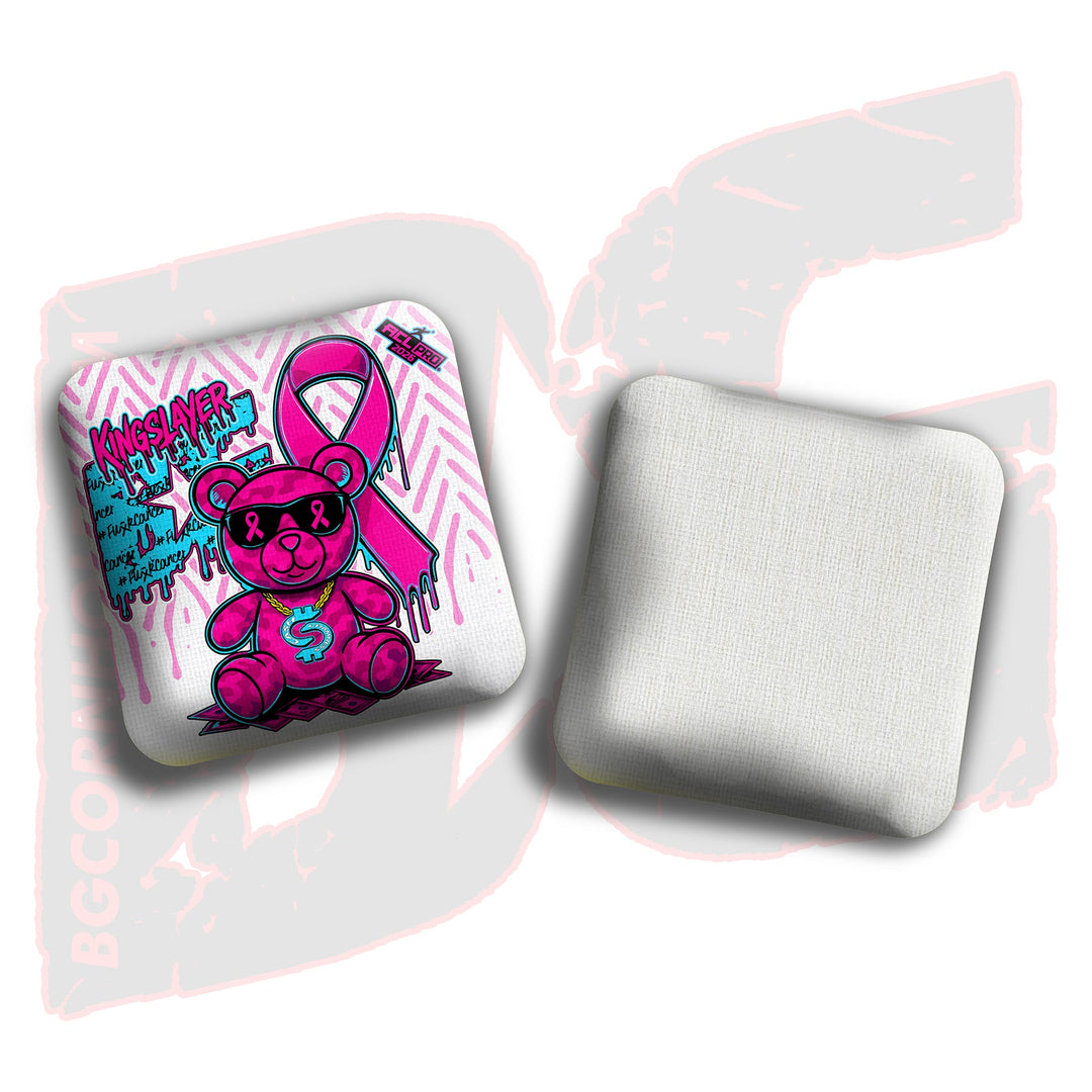 2026 BG Multiple Bag Models"Cash Chamness BCA Teddy Bear" - ACL Pro Stamped Cornhole Bags - SET OF 4 BAGS