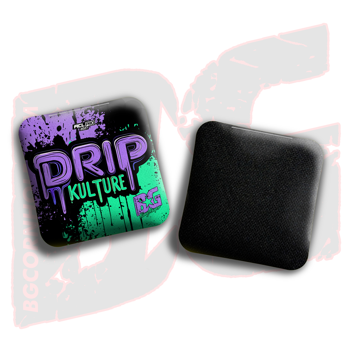 2027 Multiple Bag Models - DK x BG "Splatter" - ACL Pro Stamped Cornhole Bags - Set of 4 Bags