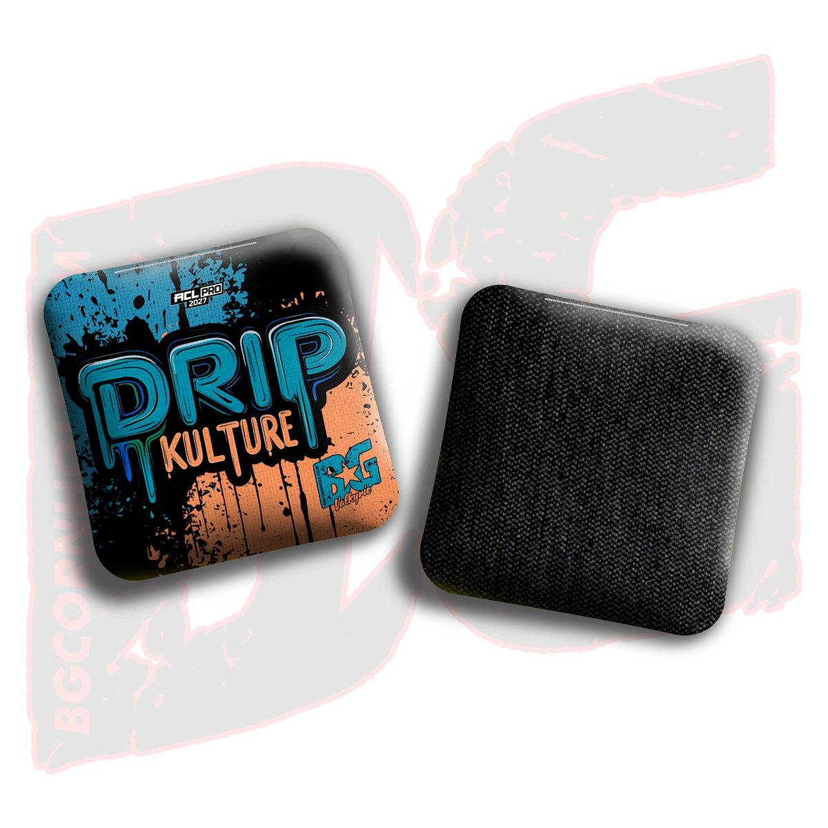 2027 Multiple Bag Models - DK x BG "Splatter" - ACL Pro Stamped Cornhole Bags - Set of 4 Bags
