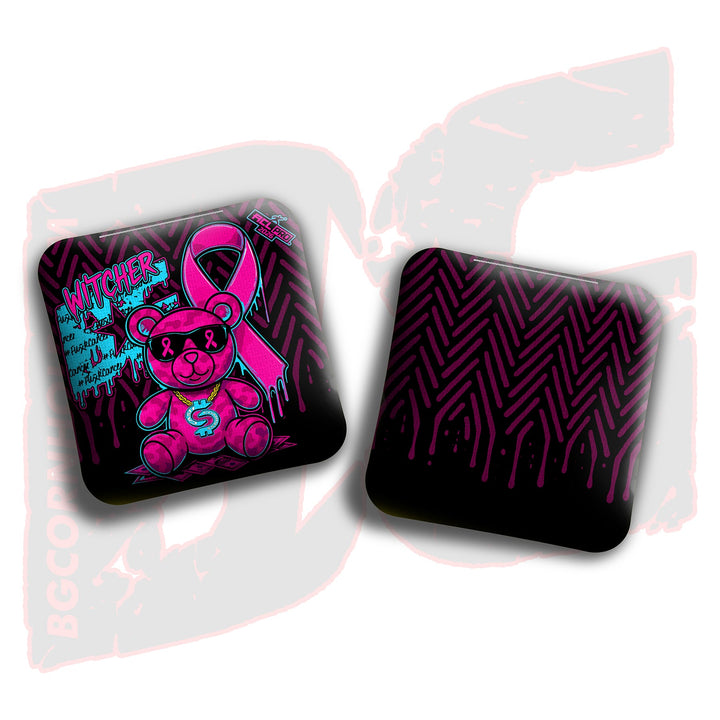 2026 BG Multiple Bag Models"Cash Chamness BCA Teddy Bear" - ACL Pro Stamped Cornhole Bags - SET OF 4 BAGS