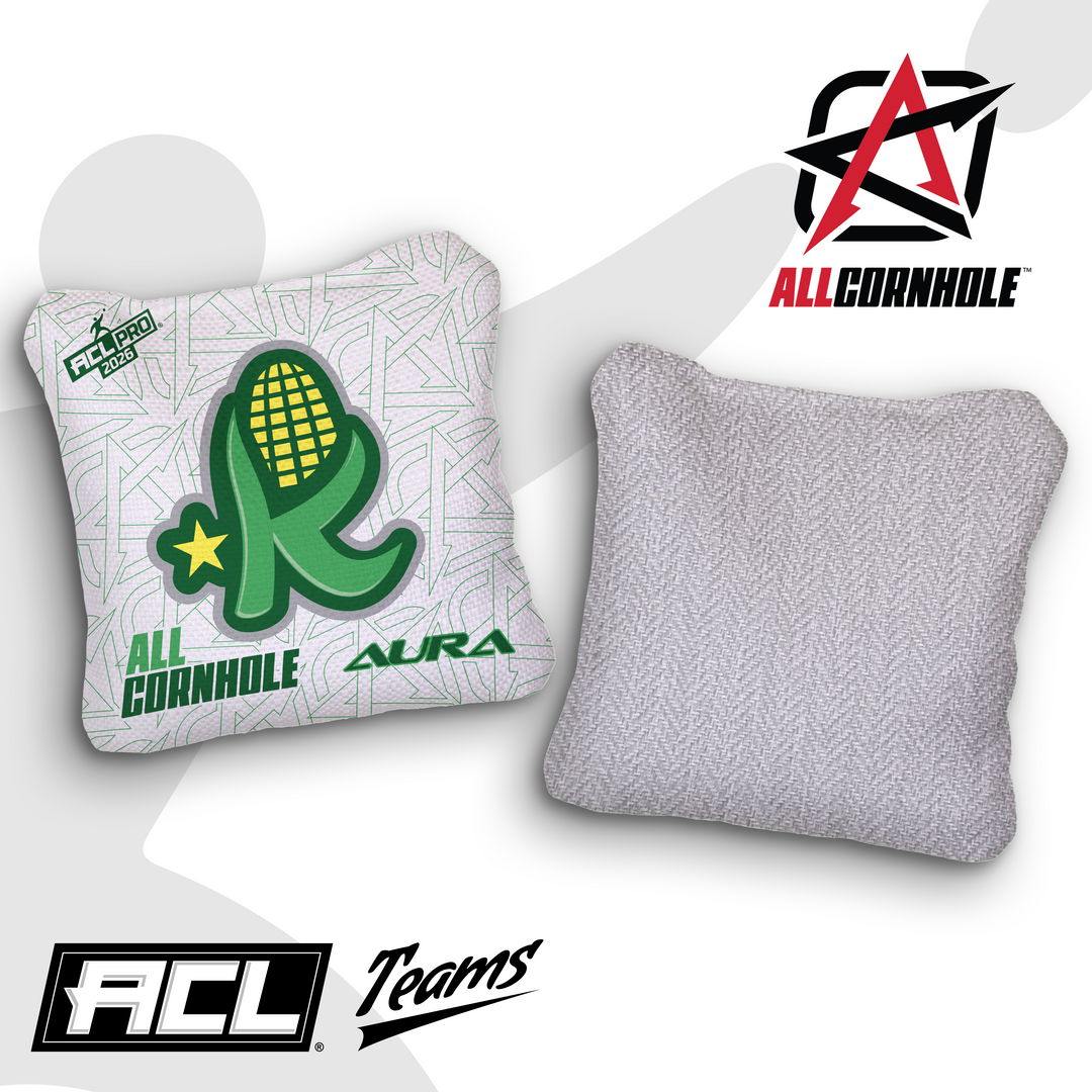 2026 AllCornhole Aura - "Kentucky Kernels" - ACL Pro Stamped Cornhole Bags - SET OF 4 BAGS