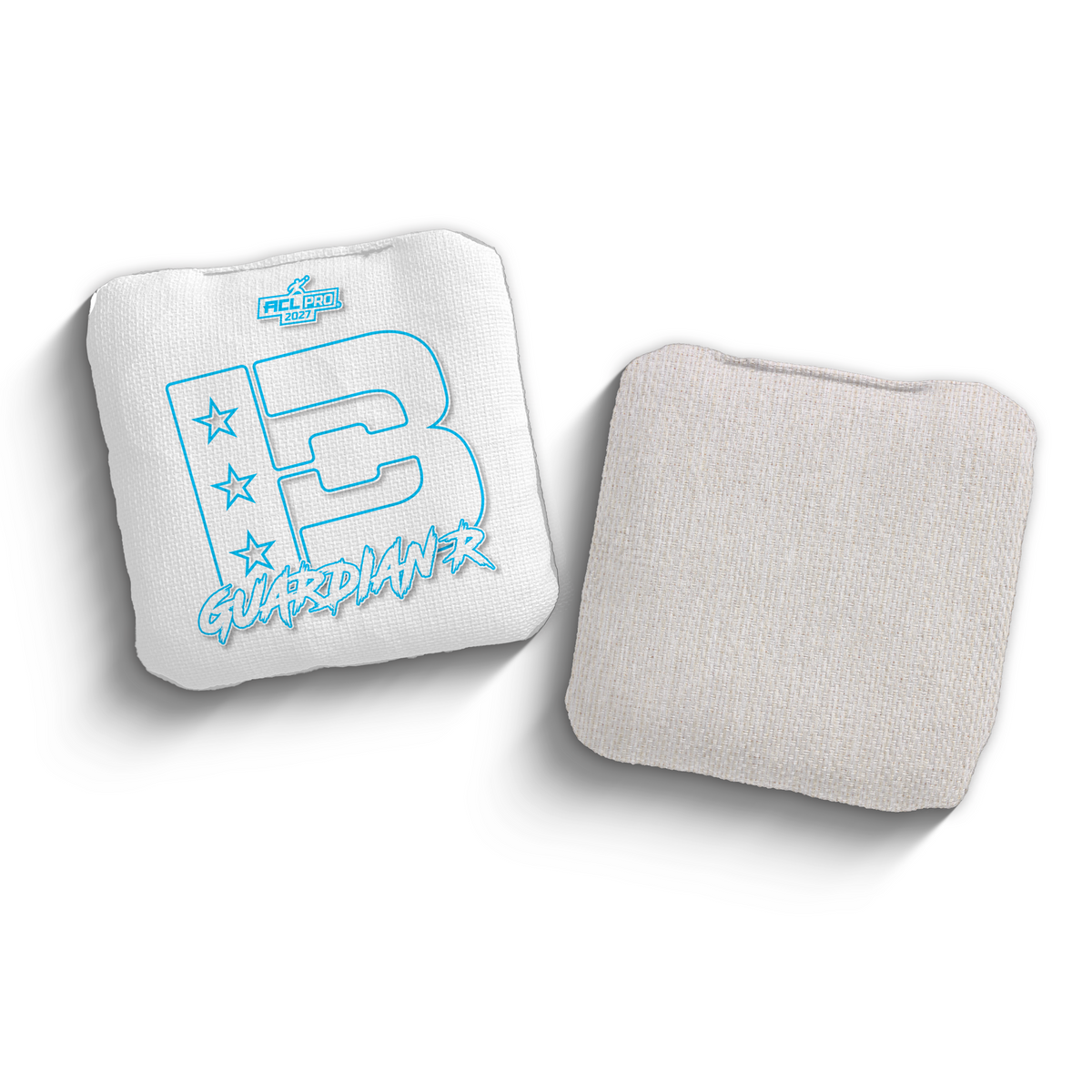 2027 Brotherhood Cornhole Guardian White Outline Edition ACL Pro Stamped Cornhole Bags