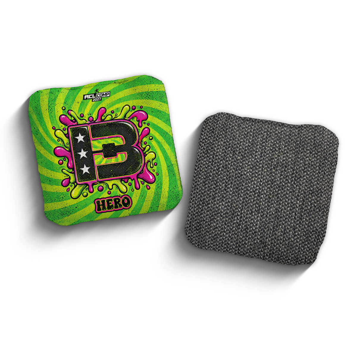 2027 Brotherhood Cornhole Hero Acid Slime Edition ACL Comp Stamped Cornhole Bags
