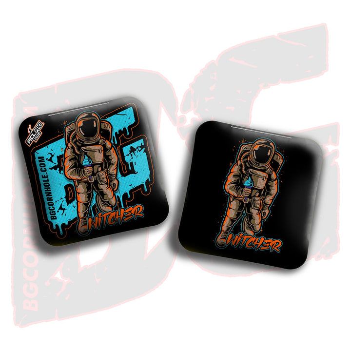 2026 BG Multiple Bag Models"Black Ice Cream Astro" - ACL Pro Stamped Cornhole Bags - SET OF 4 BAGS