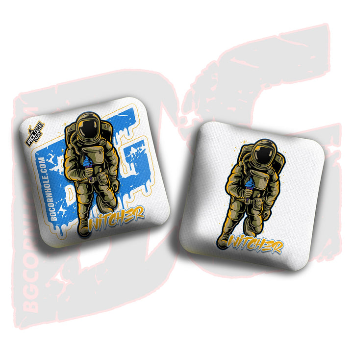 2026 BG Multiple Bag Models "White Ice Cream Astro" - ACL Pro Stamped Cornhole Bags - SET OF 4 BAGS