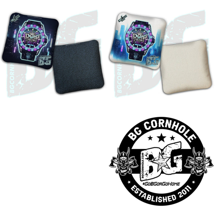 2026 BG Multiple Bag Models “Game Time” - Drip Kulture x Cameron Dambrosio -  BG Multiple Bag Models - ACL Pro Stamped Cornhole Bags - SET OF 4 BAGS