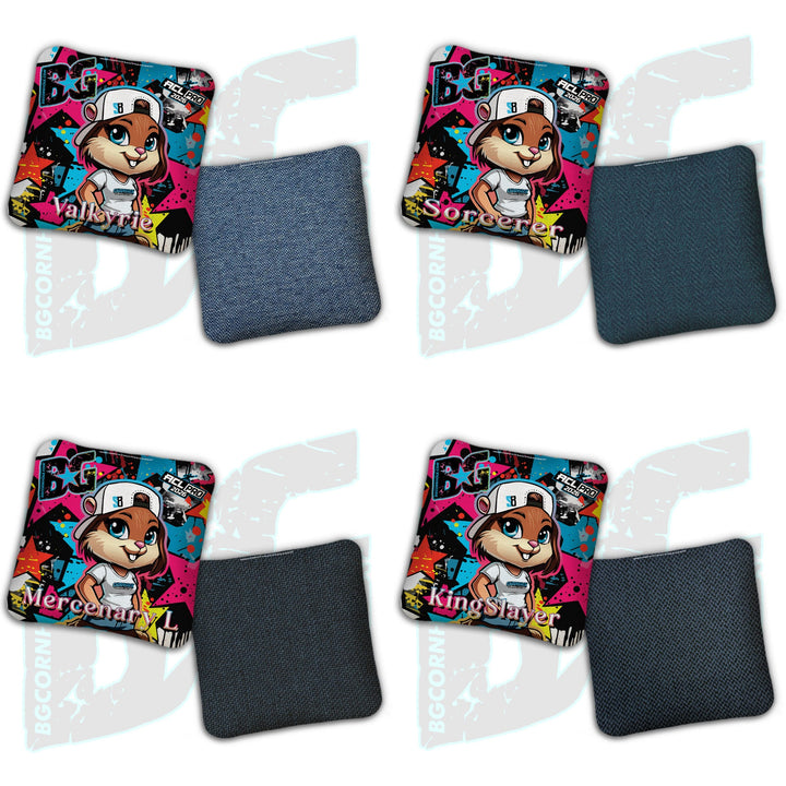 2026 Multiple Bag Models " CaddySack Lacey Stars” Collab - ACL Pro Stamped Cornhole Bags - SET OF 4 BAGS