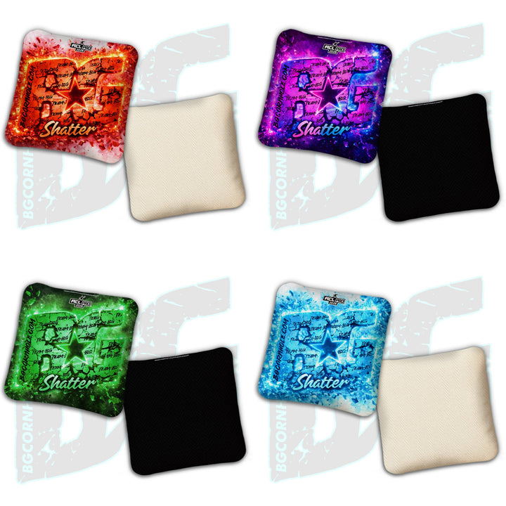 2026 BG Shatter "Explosive" - ACL Pro Stamped Cornhole Bags - SET OF 4 BAGS