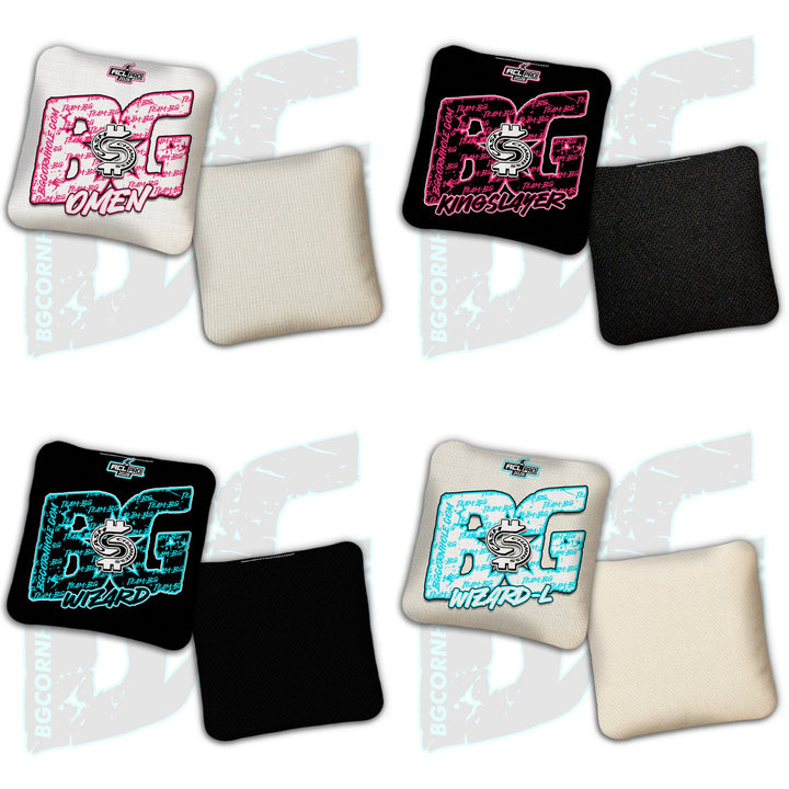 2026 BG Multiple Bag Models - "CA$H Chamness” - ACL Pro Stamped Cornhole Bags - SET OF 4 BAGS