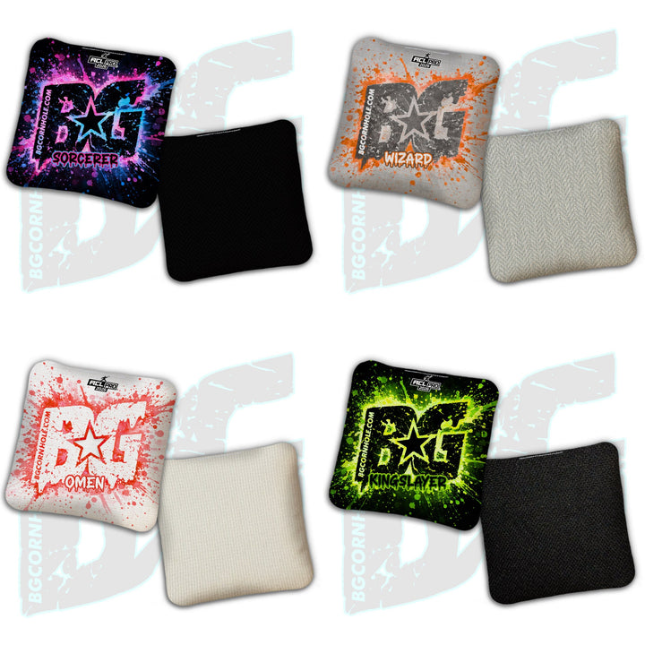 2026 BG Multiple Bag Models "Drip Splatter" - ACL Pro Stamped Cornhole Bags - SET OF 4 BAGS