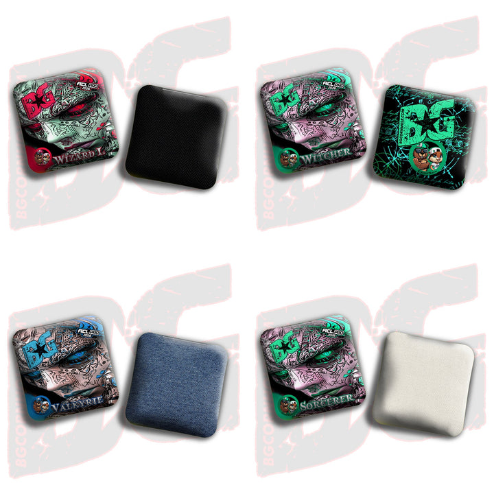 2026 Multiple Bag Models  "Oracle” Collab - ACL Pro Stamped Cornhole Bags - SET OF 4 BAGS