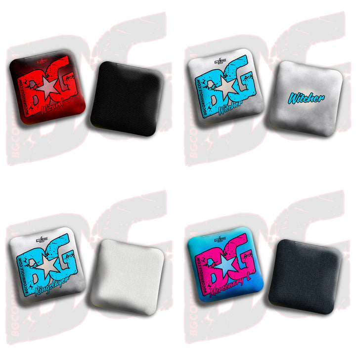 2026 BG Multiple Bag Models - "Smoke Bomb" - ACL Pro Stamped Cornhole Bags - SET OF 4 BAGS