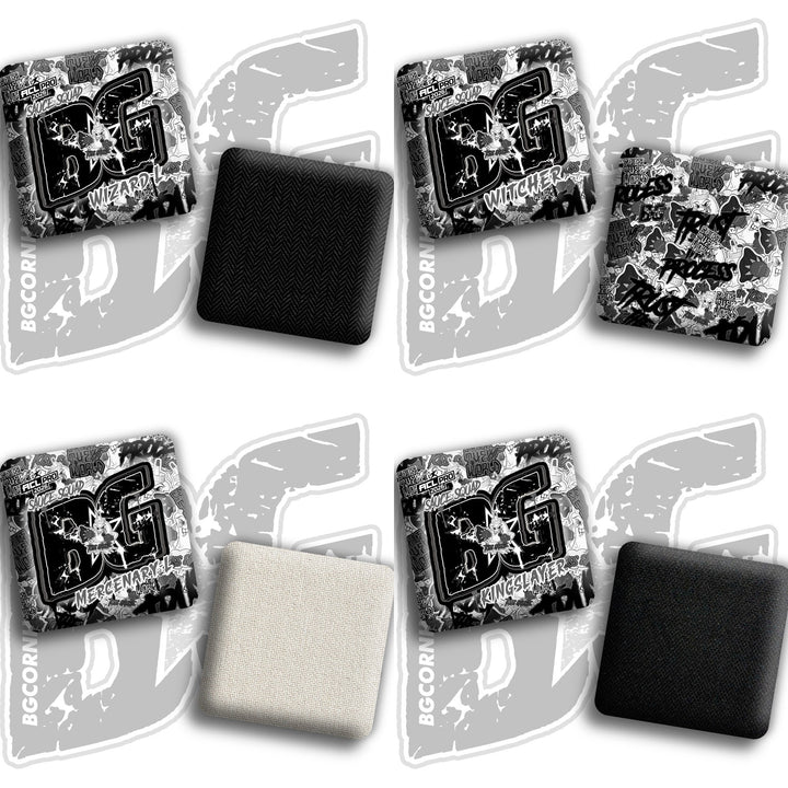 2026 BG Multiple Bag Models "Sticker Rush" Collab - ACL Pro Stamped Cornhole Bags - SET OF 4 BAGS