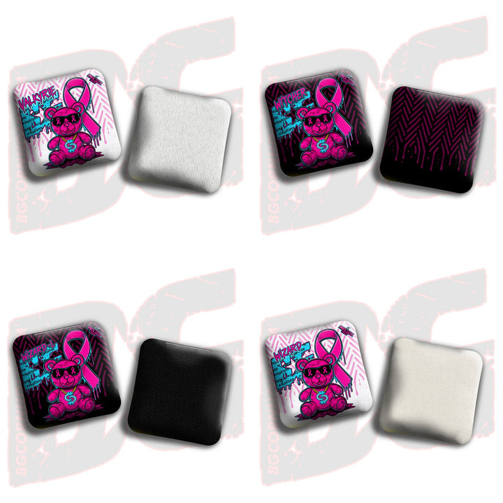 2026 BG Multiple Bag Models"Cash Chamness BCA Teddy Bear" - ACL Pro Stamped Cornhole Bags - SET OF 4 BAGS