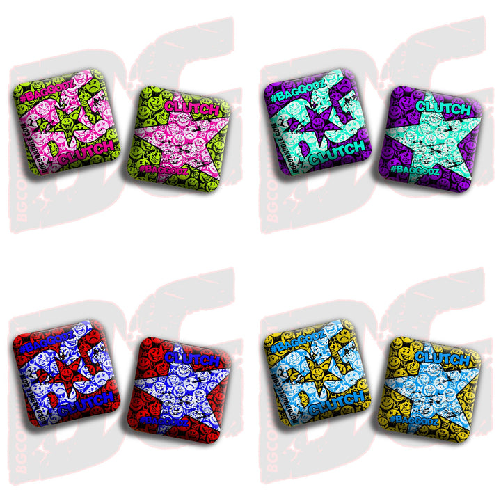 2026 BG Clutch  - "Clutch Says Cheese” - Non Stamped Cornhole Bags - SET OF 4 bags