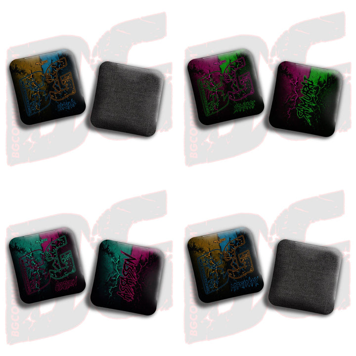 2026 BG Multiple Bag Models - "Devour" - ACL Comp Stamped Cornhole Bags - SET OF 4 BAGS