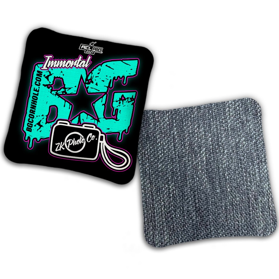 2027 Multiple Bag Models  "ZK Photo Co” Collab - ACL Pro Stamped Cornhole Bags - SET OF 4 BAGS