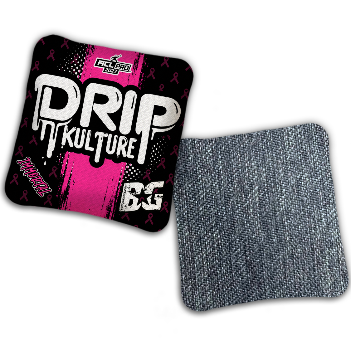 2027 Multiple Bag Models - DK x BG "BCA STRIPE" - ACL Pro Stamped Cornhole Bags - Set of 4 Bags