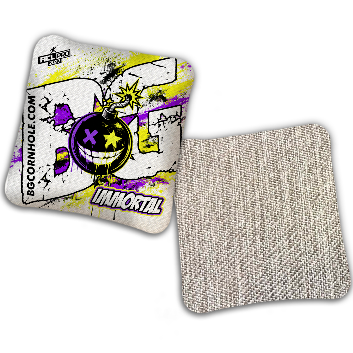 2027 BG Multiple Bag Models "TAKE COVER" - ACL Pro Stamped Cornhole Bags - SET OF 4 BAGS
