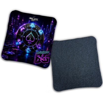 2027 BG Multiple Bag Models "NEON STAKES" - ACL Pro Stamped Cornhole Bags - SET OF 4 BAGS