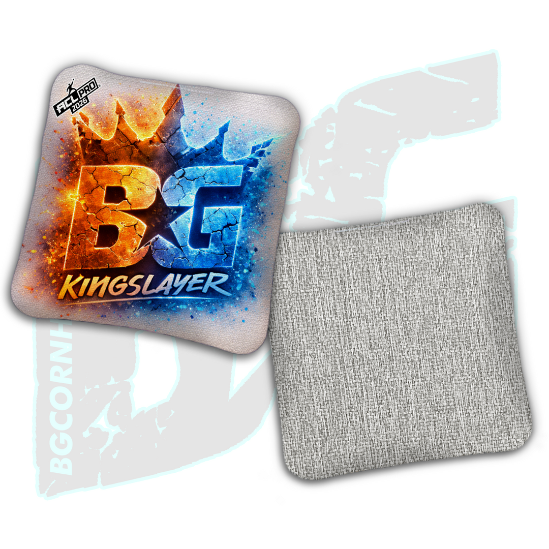 2026 BG Kingslayer "Shattered Crown" - ACL Pro Stamped Cornhole Bags - SET OF 4 BAGS