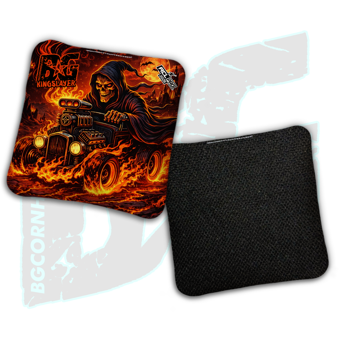 2026 BG Multiple Bag Models "Reaper's Ride" - ACL Pro Stamped Cornhole Bags - SET OF 4 BAGS