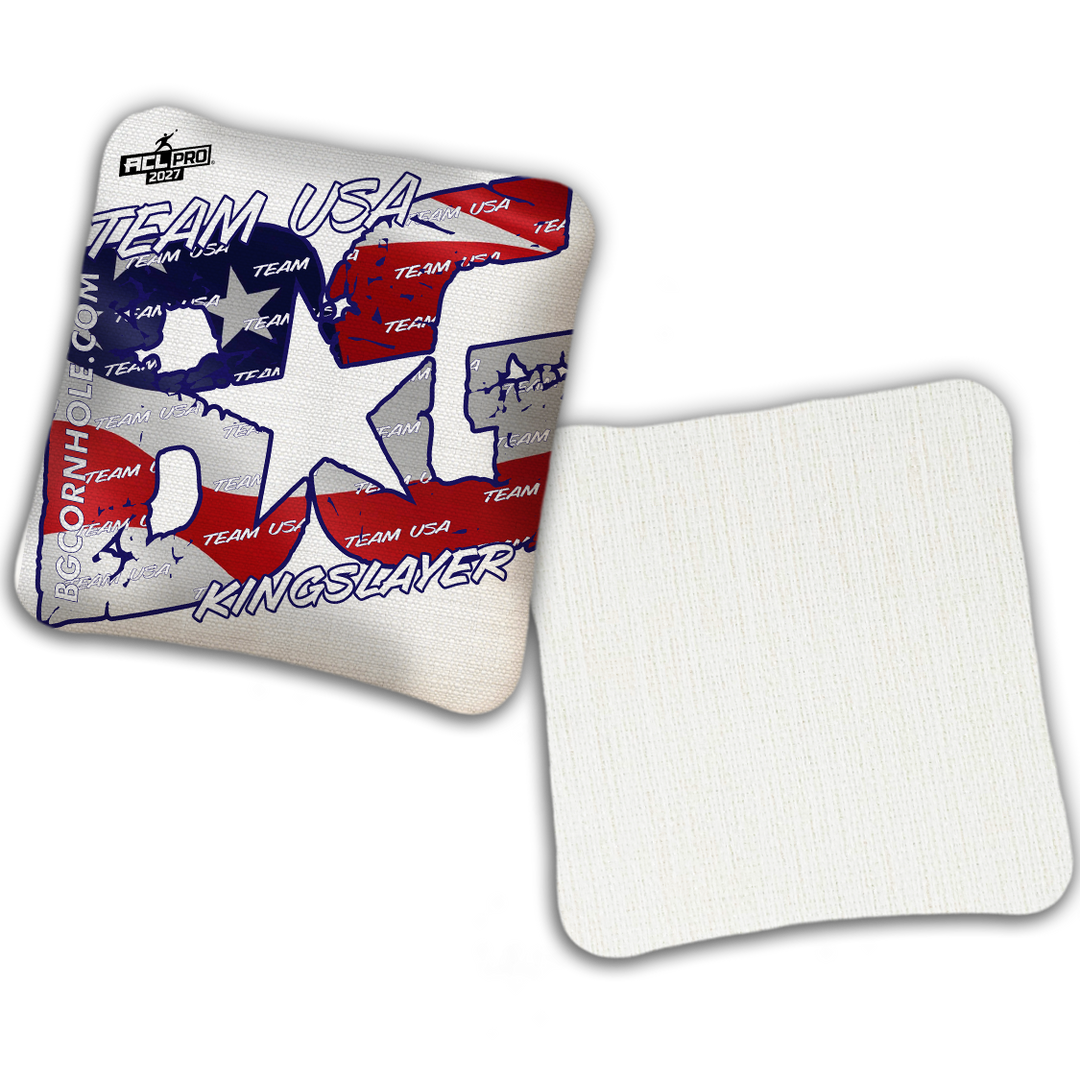 2027 BG Multiple Bag Models "TEAM USA" - ACL Pro Stamped Cornhole Bags - SET OF 4 BAGS