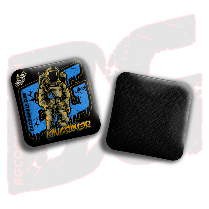 2026 BG Multiple Bag Models"Black Ice Cream Astro" - ACL Pro Stamped Cornhole Bags - SET OF 4 BAGS